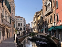  Pathway through Venice Italy