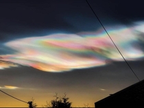  Rare Ice Polar Stratospheric CloudsNacreous Clouds Mother-of-pearl Clouds spotted near Oslo Norway Credit Snezana Dakovic