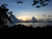  Sunset above Cruz Bay - St John USVI