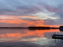 Sunset over Van Etten Lake MI