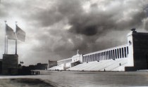  the Zeppelinfeld Stadium entrance designed by Nazi architect Albert Speer