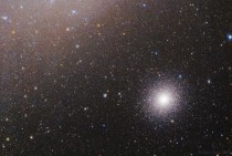  Tuc near the Small Magellanic Cloud It has several million stars in a volume only about  light-years across and has the same apparent diameter as a Full Moon 
