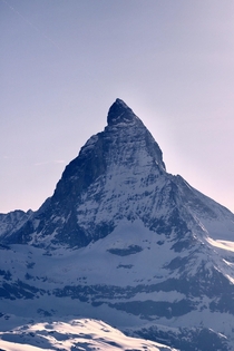  Two months ago cloudy skies ruined my dream of seeing the Matterhorn Today despite recent insane weather the view from Gornergrat was like a spiritual experience Zermatt Switzerland