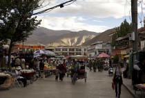  Walking up to the BarkorJhokang Lhasa Tibet by