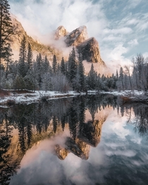  winter reflections in Yosemite x