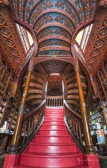  year old library in Porto Portugal