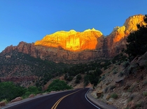  Zion National Park  Sunset x