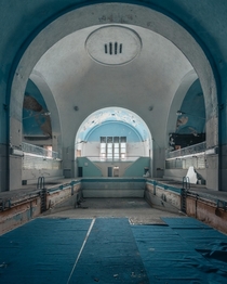 A Abandoned swimming pool which was also once a synegogue Taken in Poland 