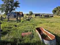 A bankrupt farm in rural Montana left to be eaten up by mother nature photo by Matt thomas 
