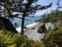 A Beach View on the West Coast Trail Vancouver Island British Columbia 