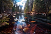 A beautiful clear stream in Palsankoski - Finland  photo by Mehmet Eralp