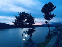 A beautiful lake in VietNam at  Pm