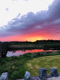 A beautiful sunset in Ireland