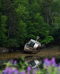 A boat in Maine