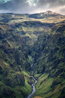 A canyon in Iceland  IG holysht