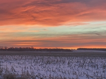 A chilly Illinois sunrise