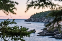 A chilly sunset in Acadia National Park 