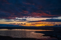 A classic Great Salt Lake sunset 