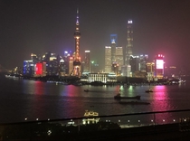 A classic on my last night in Shanghai Their skyline is hypnotic