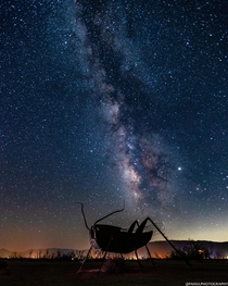 A clear night sky in Anza-Borrego Desert 