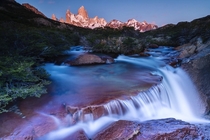 A clear sunrise on the hike to Argentinas Fitz Roy 