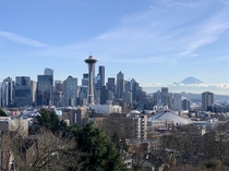 A clear winter day in Seattle  Dec 