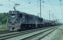 A Conrail freight train passes through Lawrence NJ on August   xpost rhistoryporn 