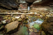 A couple of small cascades along the Lost Valley Trail in NW Arkansas 