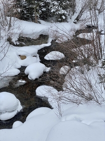 A creek in Winter Park CO