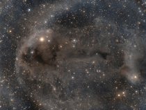 A dark and dusty Nebula located  light years away