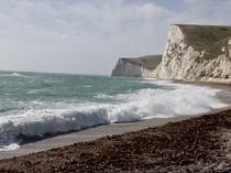 A day at the beach Dorset England 