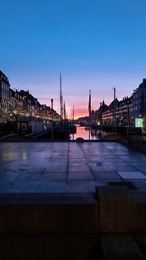 A December morning in Nyhavn Copenhagen