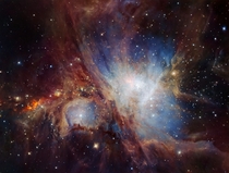 A deep infrared view of the Orion Nebula from HAWK-I Full size photo in comments 