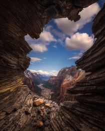 A Different Perspective on Angels Landing Zion Canyon - Utah 