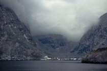 A different view of Hallstatt Austria Snapped this pic from across the lake the morning after a snowfall 