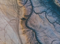 A drones eye view of a Utah landscape 