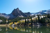 A fall day at Lake Blanche Utah OC 