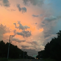 A few weeks ago in middle TN by a phone camera with no filter