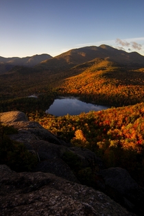 A Fiery Autumn Golden Hour Adirondack Mountains NY 