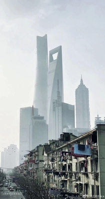 A foggy morning in Shanghai