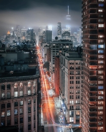 A foggy night in New York 