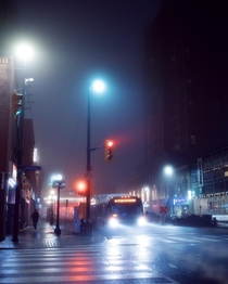 A foggy night in Ottawa 