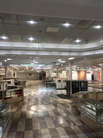 A former Bon Ton anchor store inside dying mall