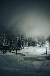 A freezing night up on Seymour Mountain BC