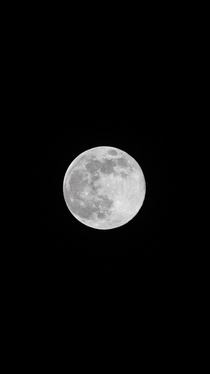 A full moon shot a few weeks back