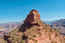 A gorgeous and hot day on the Kaibab Trail Grand Canyon 