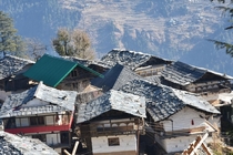 A hamlet in the Himalayas