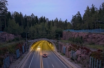 A highway tunnel in Espoo The Greater-Helsinki region Finland 