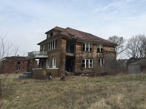 A home falling in on itself Detroit MI 