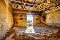 A House in the Ghost town of Kolmanskop in Namibia